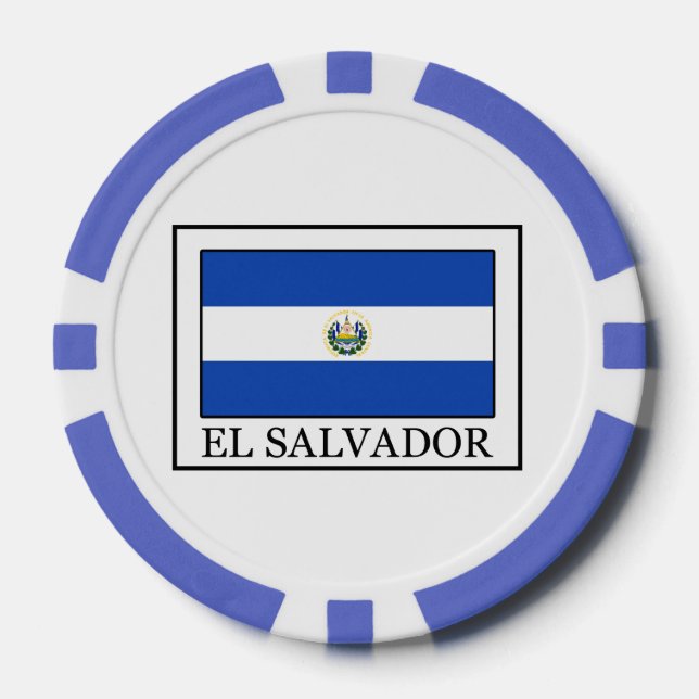 Lot De Jeton De Poker Salvador (Recto)