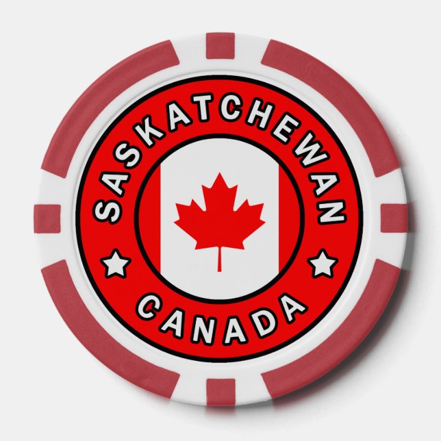 Lot De Jeton De Poker Saskatchewan Canada (Recto)