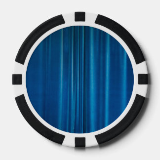 Lot De Jeton De Poker tentures bleues