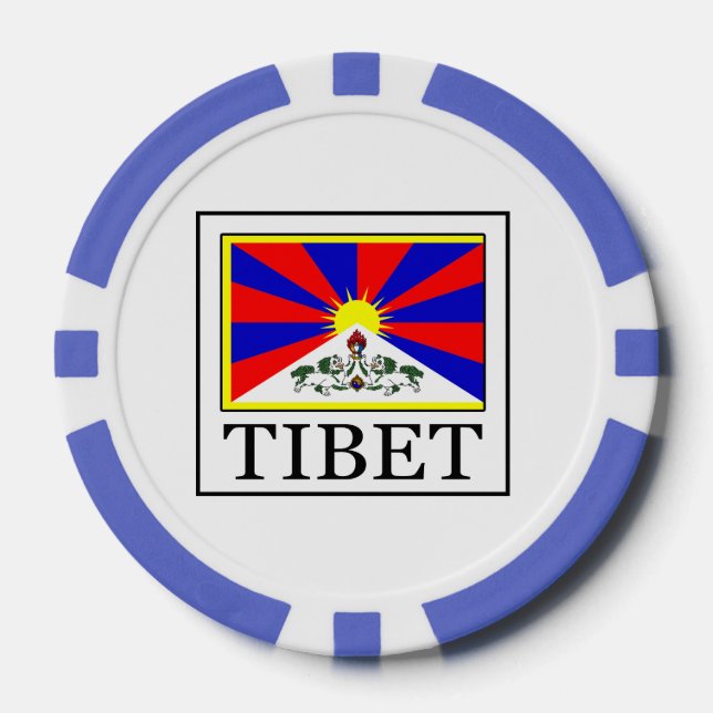 Lot De Jeton De Poker Tibet (Recto)