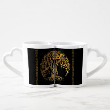 Arbre de vie Mehndi (or) (henné)