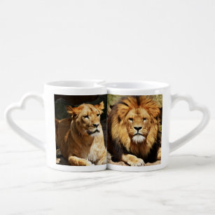 Lot De Mugs Lion et lionne