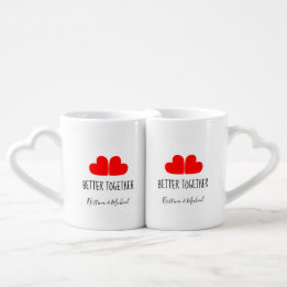 Lot De Mugs MIEUX S'AMUSER COEUR avec tes noms