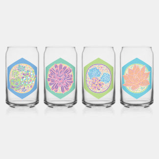 Lot de verres - motifs succulentes