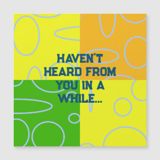 Lots rétro amusantes Carte orange jaune vert