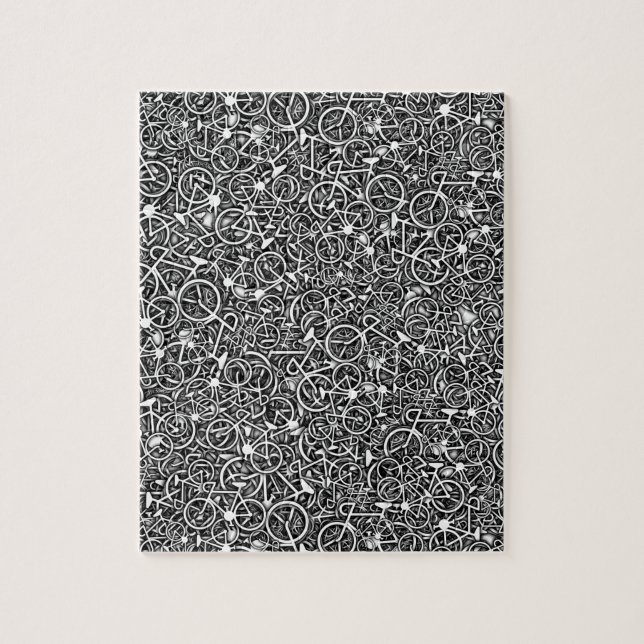 Lotsa Bikes - Cycliste's Tricky Jigsaw Puzzle (Vertical)