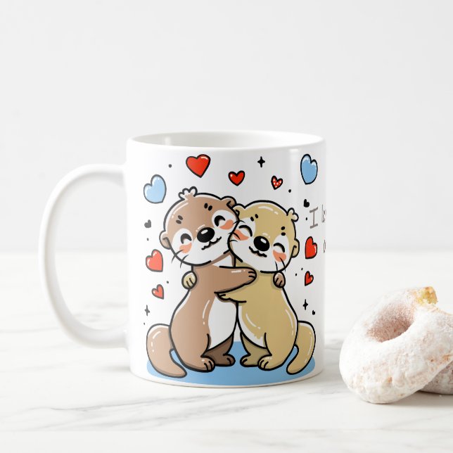 Lotte de sertissage romantique Mug (Avec donut)