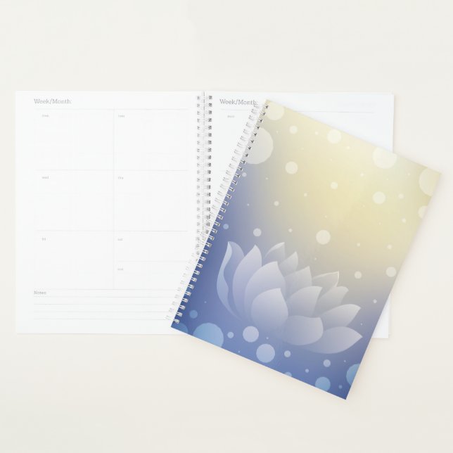 Lotus Balance Hardcover Planner (Devant avec enveloppe)