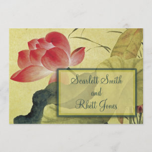 Lotus Blossom Faire-part de mariage