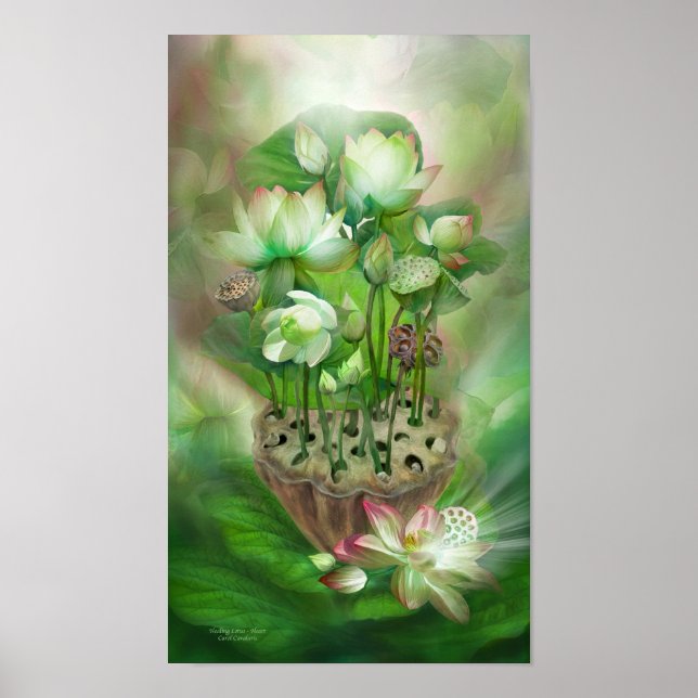 Lotus de guérison - Coeur Chakra Poster d'art / Im (Devant)