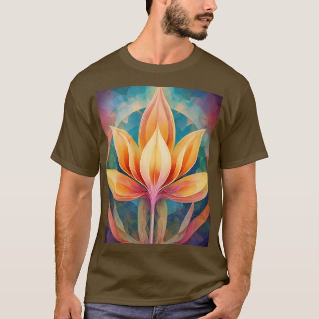 Lotus en fleurs : Serenity dans le T-shirt design (Devant)