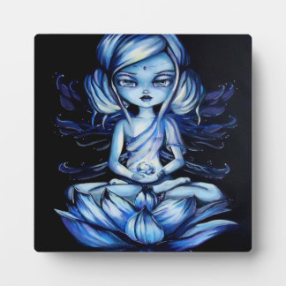 Lotus Fairy Méditation Imaginaire Art Plaque