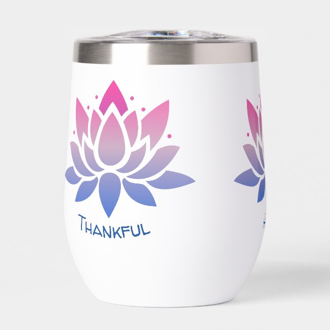 Lotus fleur texte personnalisé (Avant)