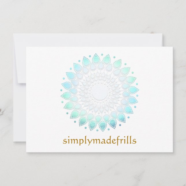 Lotus Floral Bleu (Devant)