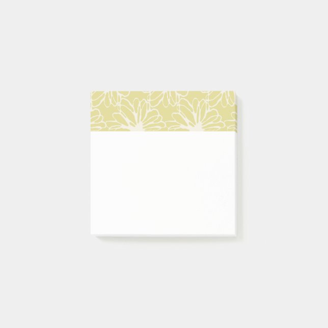 Lotus Flower Green Post-it Note (Devant)