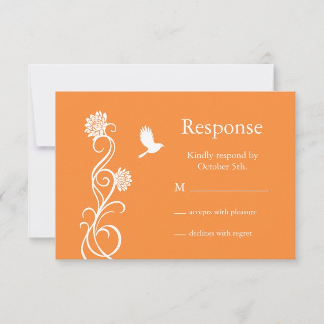 Lotus Flower RSVP (orange vif) (Devant)
