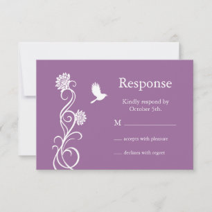 Lotus Flower RSVP (violet foncé)