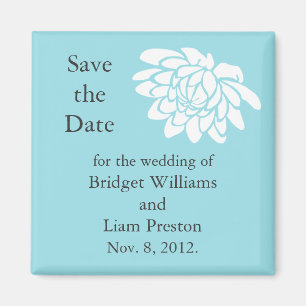 Lotus Flower Save the Date Magnet