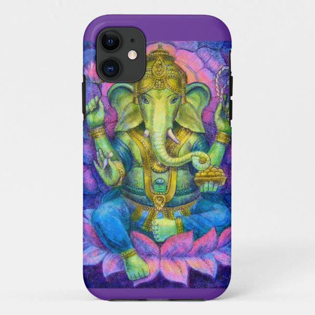 Lotus Ganesha iPhone 5 Coque Lucky Hindu Elephant (Dos)