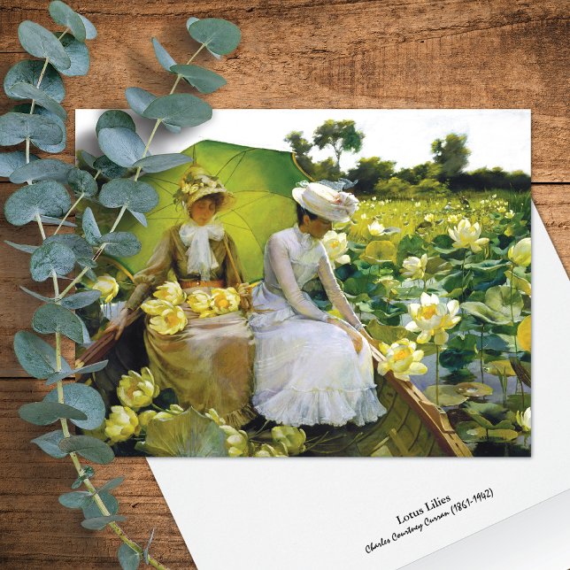 Lotus Lilies Charles Courtney Carte Curran (Créateur téléchargé)