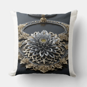 Lotus Marque Logo Coussin – Symbole Floral Élégant