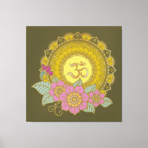 Lotus Of The OM - Toile Enveloppée