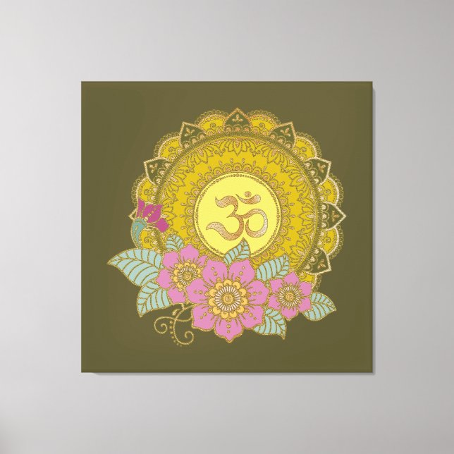 Lotus Of The OM - Toile Enveloppée (Recto)