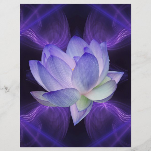 Lotus pourpre et géométrie sacrée (Devant)
