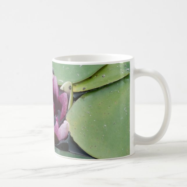 Lotus rose Fleur Photo Classique Mug Blanc (Droite)