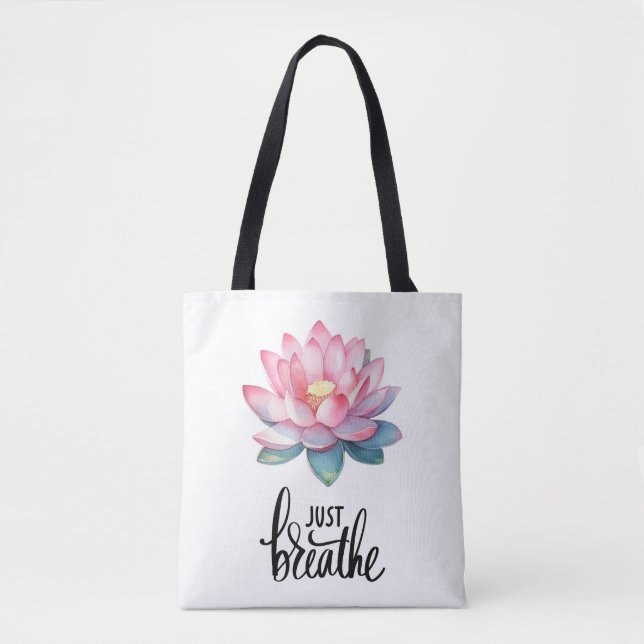 LOTUS VIENT DE BRISER LE SAC FOURRE-TOUT DE CANVAS (Devant)