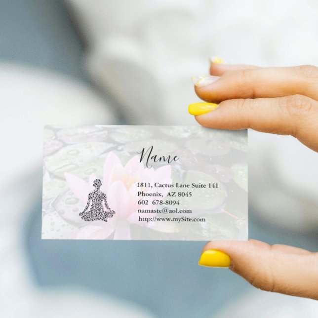 Lotus Yoga 2 Carte de visite (Créateur téléchargé)