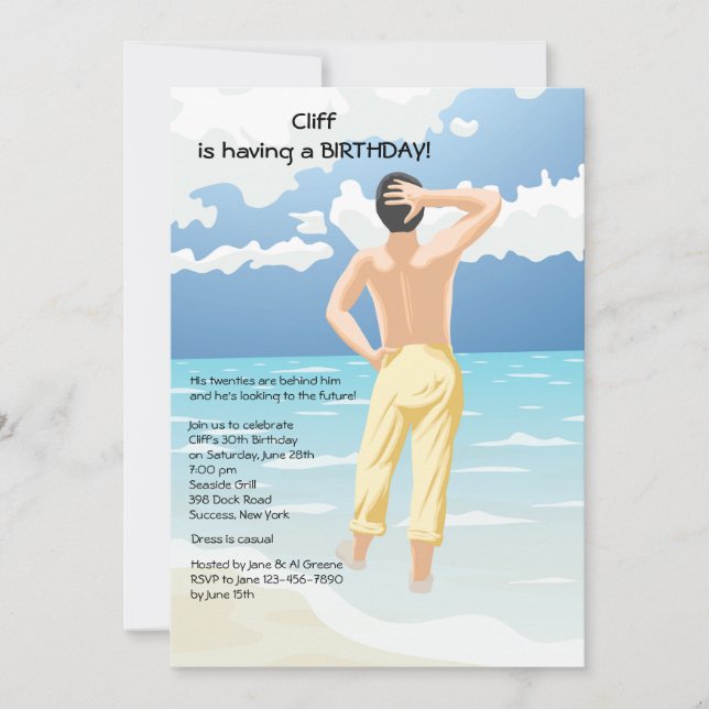 L'ouate dans la mer Invitation (Devant)