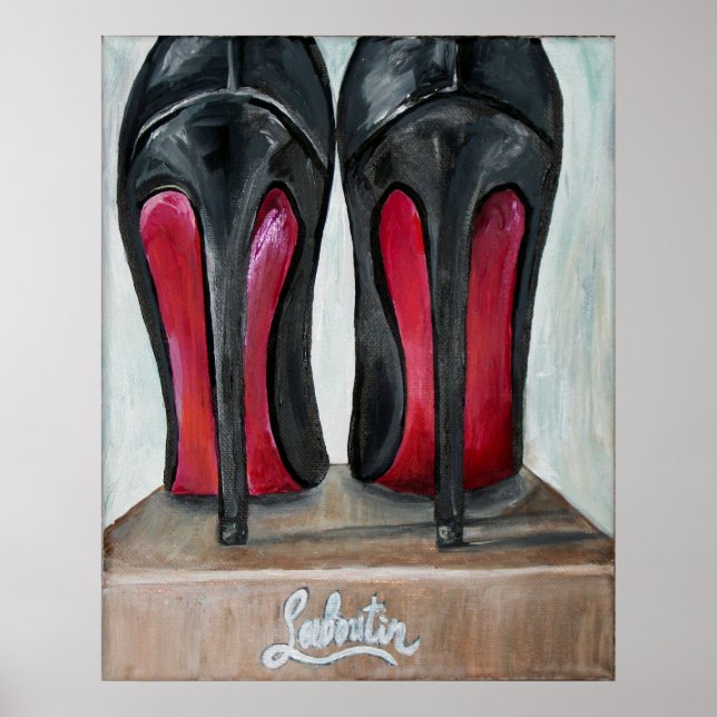 Louboutin Red Bottom Heels Poster Art (Devant)