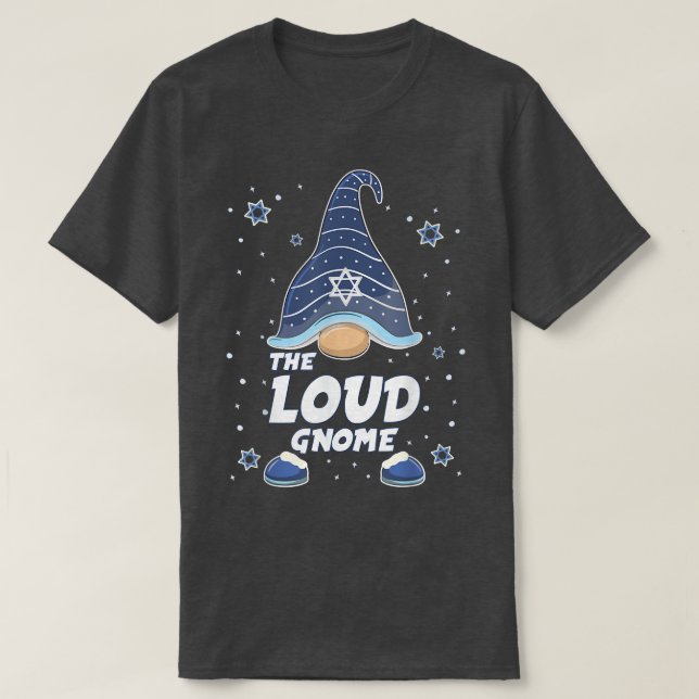 Loud Gnome Funny Hanoukka Family T-Shirt Correspon (Design devant)