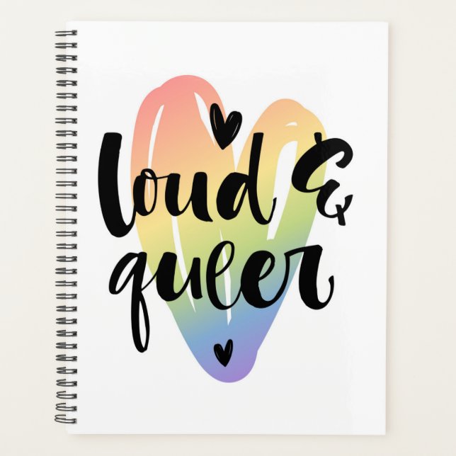 Loud & Queer | Coeur aquarelle (Devant)