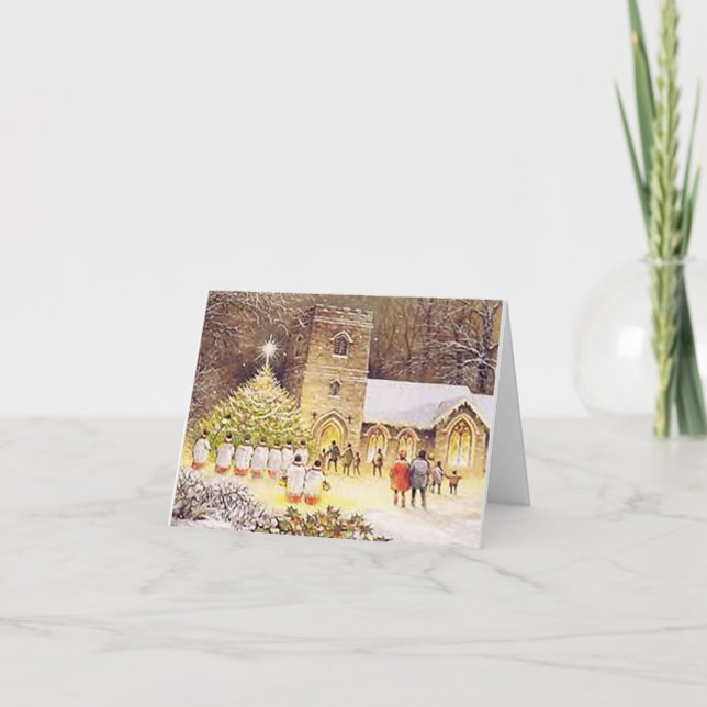 Louer la carte de Noël du Christ plié (Devant)