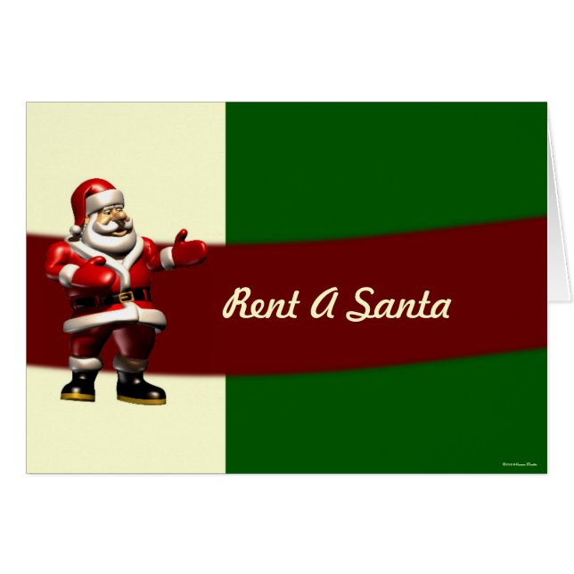 Louer une carte Père Noël (Devant horizontal)