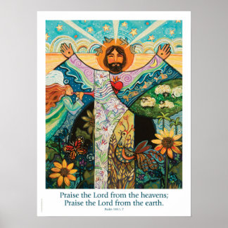 Louez le Seigneur, Psaume 148, Poster 18x24"
