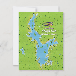 Lough Ree République d'Irlande Carte, lough irland