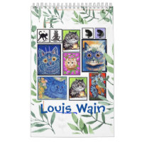 Louis Wain, Calendrier des peintures de chats