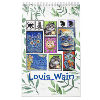 Louis Wain, Calendrier des peintures de chats