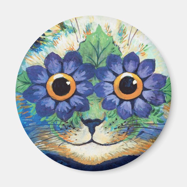Louis Wain cat Magnet (Devant)