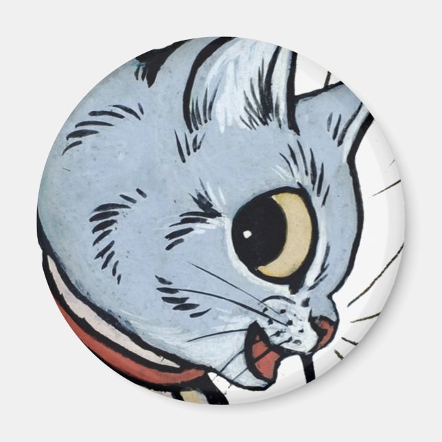 Louis Wain cat Magnet (Devant)