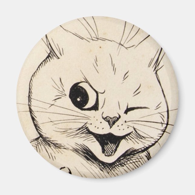 Louis Wain cat Magnet (Devant)