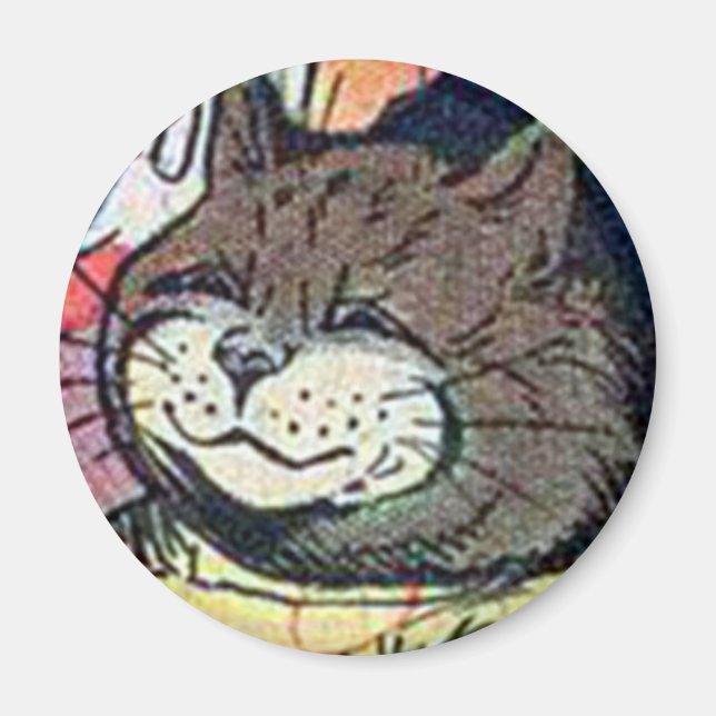 Louis Wain cat Magnet (Devant)
