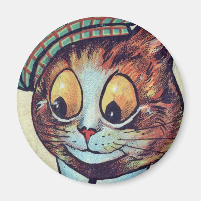 Louis Wain cat Magnet (Devant)