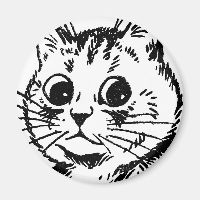 Louis Wain cat Magnet (Devant)