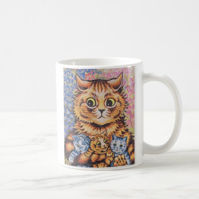 LOUIS WAIN CAT MOM ART COFFEE MUG (Droite)