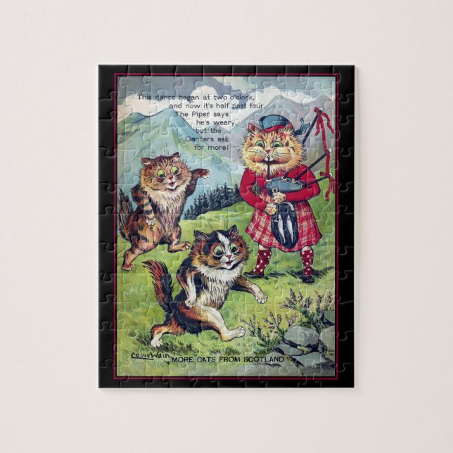 Louis Wain Cats de Scotland Puzzle (Vertical)