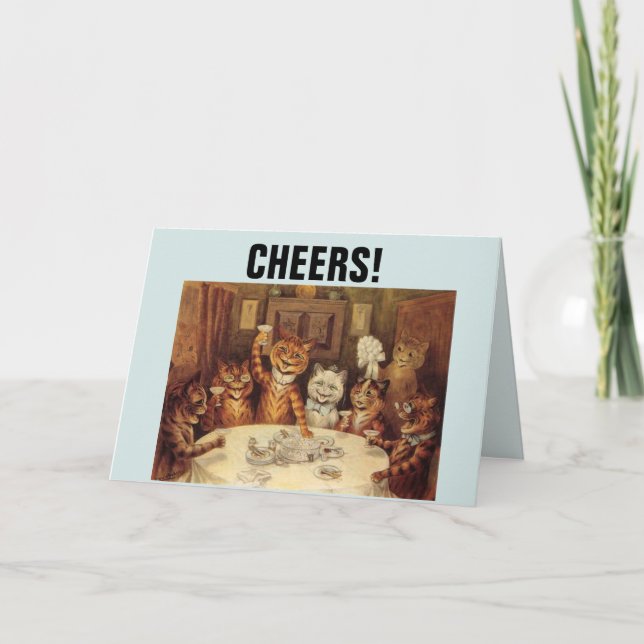 LOUIS WAIN CHATS CHATS CARTES DE CÉLÉBRATION D'ANN (Devant)